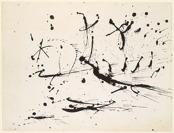Untitled, Jackson Pollock (American, Cody, Wyoming 1912–1956 East Hampton, New York), Black ink on paper 