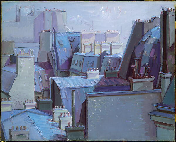 Blue Roofs, Paris, Jean Hélion (French, Couterne 1904–1987 Paris), Oil on canvas 