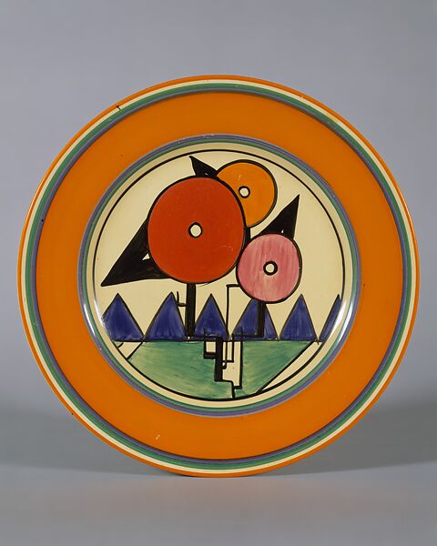 Plate, Clarice Cliff (British, 1899–1972), Earthenware 