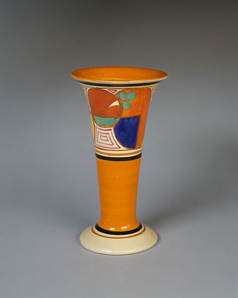 "Fantasque" Vase, Clarice Cliff (British, 1899–1972), Earthenware 