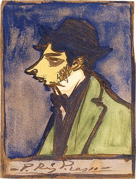 Carles Casagemas, Pablo Picasso (Spanish, Malaga 1881–1973 Mougins, France), Pen and brown ink and matte translucent paint on paper