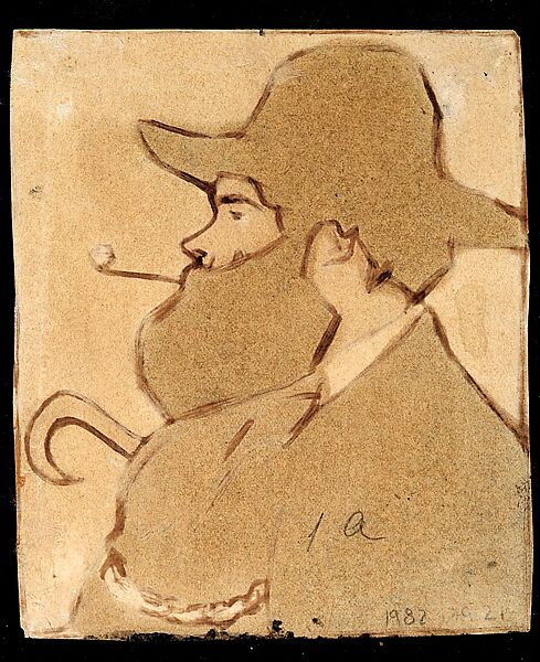 Hermen Anglada-Camarasa, Pablo Picasso (Spanish, Malaga 1881–1973 Mougins, France), Pen and brown ink and matte translucent paint on paper