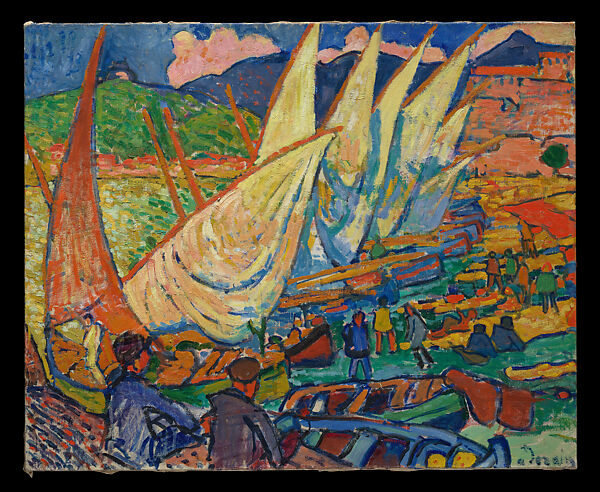Fishing Boats, Collioure, André Derain (French, Chatou 1880–1954 Garches), Oil on canvas 