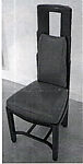 Chair, Eliel Saarinen (American (born Finland), Rantasalmi 1873–1950 Bloomfield Hills, Michigan), Black walnut with new leather upholstery 