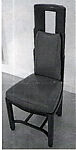 Chair, Eliel Saarinen  American, Black walnut with new leather upholstery