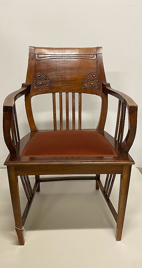 Armchair, Joseph Maria Olbrich (Austrian, Opava 1867–1908 Düsseldorf), Wood 