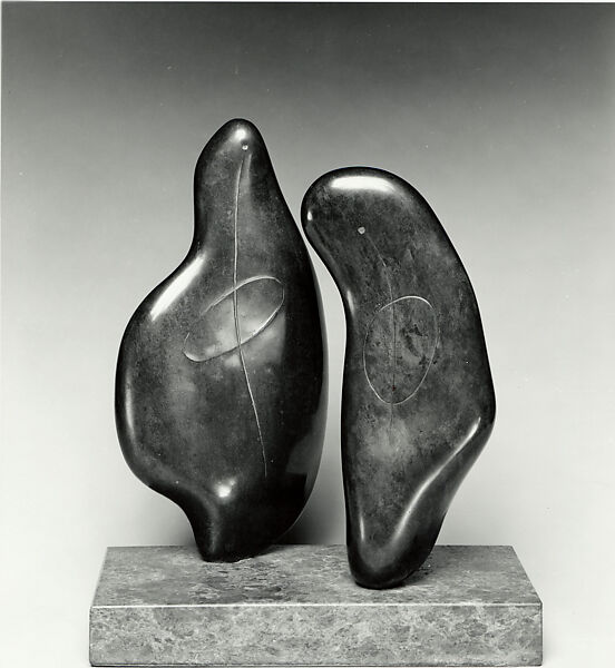 Two Forms, Henry Moore (British, Castleford 1898–1986 Much Hadham), Bronze 