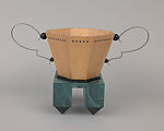 "G.Q. Manstyle Award" Cup, Michael Graves (American, Indianapolis, Indiana, 1934–2015 Princeton, New Jersey), Bird's-eye maple, ebony, painted wood, silver