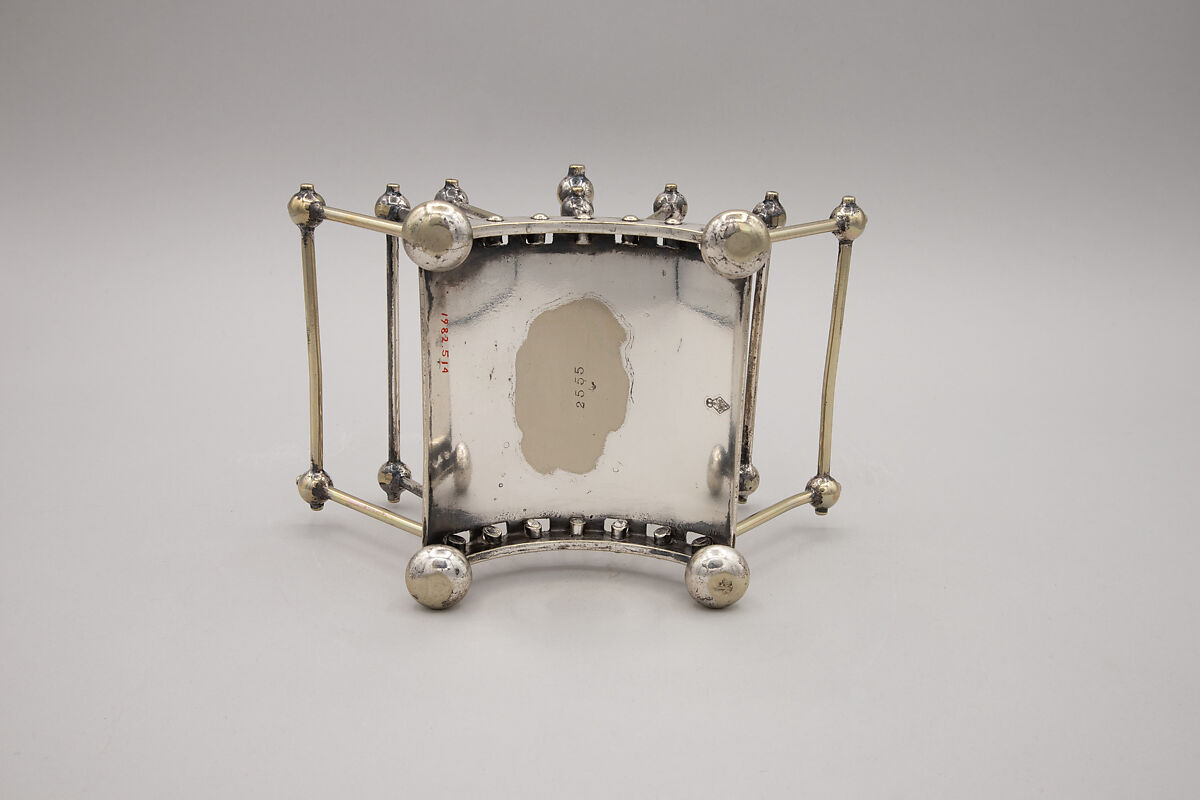 Toast or letter rack, Christopher Dresser (British, Glasgow, Scotland 1834–1904 Mulhouse), Electroplated silver