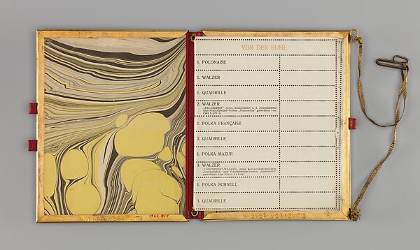 Dance book, Josef Hoffmann (Austrian, Pirnitz 1870–1956 Vienna), Gilded copper, leather, paper
