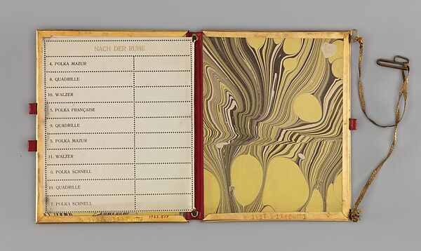 Dance book, Josef Hoffmann (Austrian, Pirnitz 1870–1956 Vienna), Gilded copper, leather, paper