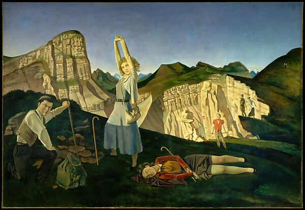 The Mountain, Balthus (Balthasar Klossowski)  French, Oil on canvas