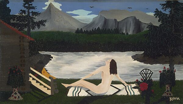 Lady of the Lake, Horace Pippin (American, West Chester, Pennsylvania 1888–1946 West Chester, Pennsylvania), Oil on canvas 