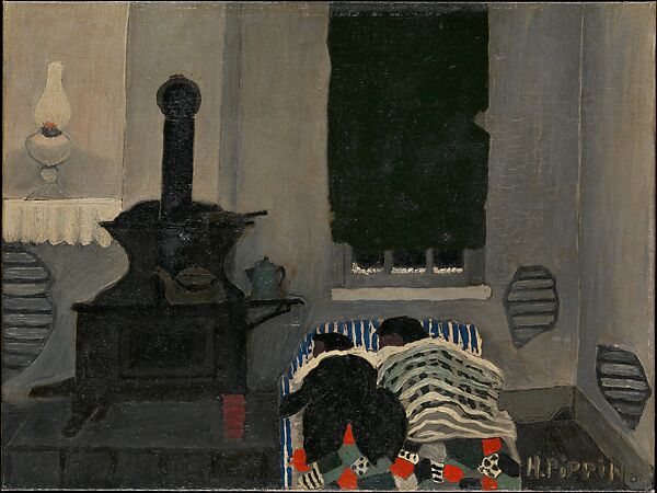 Sleepers, Horace Pippin (American, West Chester, Pennsylvania 1888–1946 West Chester, Pennsylvania), Oil on canvas board 
