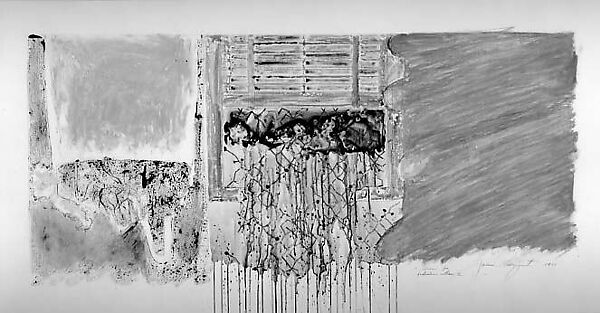 Drawing for Industrial Cottage II, James Rosenquist (American, Grand Forks, North Dakota 1933–2017 New York), Ink, oil stick, metallic paint, graphite on synthetic paper 