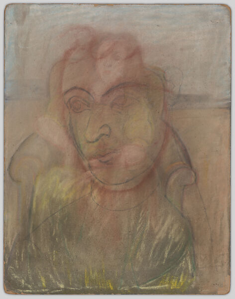 Portrait, Arshile Gorky (American (born Armenia), Khorkom 1904–1948 Sherman, Connecticut), Pastel, charcoal, and watercolor on paper 