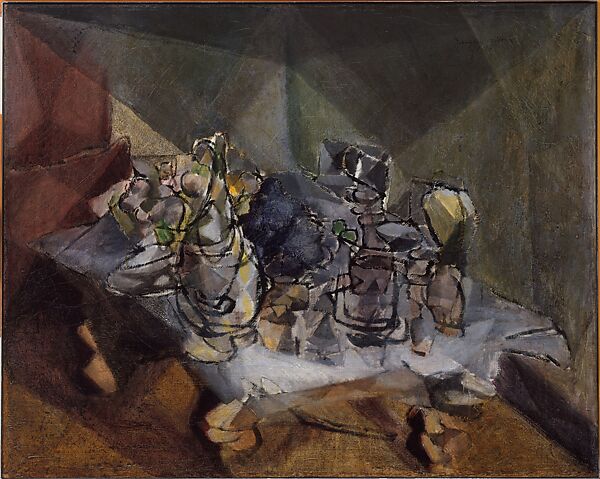The Dining Table, Jacques Villon (French, Damville 1875–1963 Puteaux), Oil on canvas 