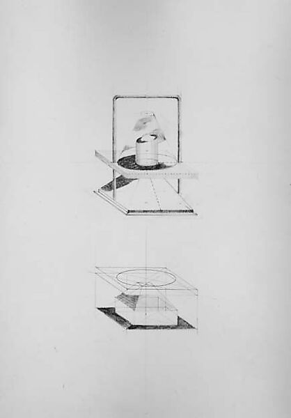 Explanatory Drawing, Claus Bury (German, born Gelnhausen, 1946), Graphite on paper 