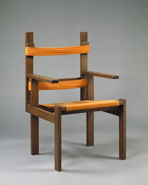 Armchair, Marcel Breuer (American (born Hungary), Pécs 1902–1981 New York), Oak, wool upholstery 