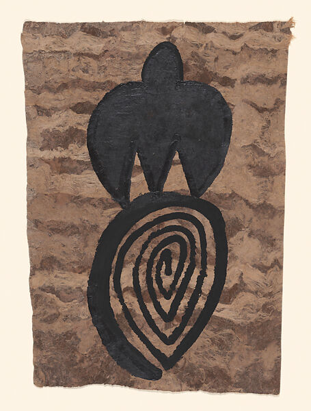 Amategram Series - Labyrinth of Venus, Ana Mendieta (American (born Cuba), Havana 1948–1985 New York), Gouache and acrylic on bark paper 