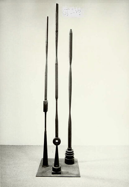 Harmonious Triad, Beverly Pepper (American, Brooklyn, New York 1924–2020 Todi, Italy), Cast ductile iron 