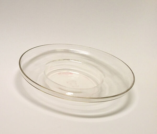 Gravy cup plate, Schott &amp; Genossen Jenaer Glaswerke, Jena, Thuringia, Germany, Glass 