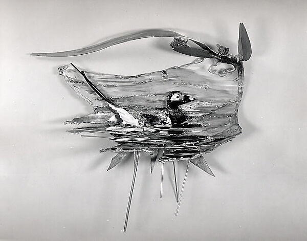 Pintail, David Saunders (American, born New York, 1954), Painted aluminum 