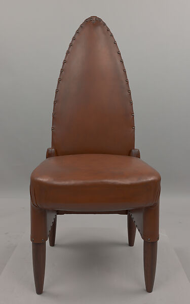 Chair, Michel de Klerk (Dutch, 1884–1923), Palissander wood and leather 