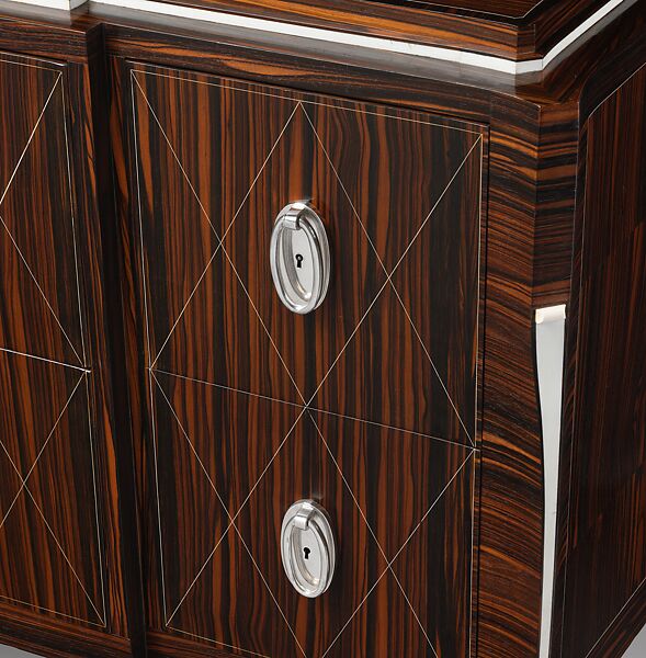 "Lasalle" Commode, Emile-Jacques Ruhlmann (French, Paris 1879–1933 Paris), Macassar ebony, ivory, silvered bronze