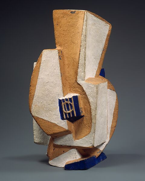 The Guitar, Henri Laurens (French, 1885–1954), Painted terracotta 