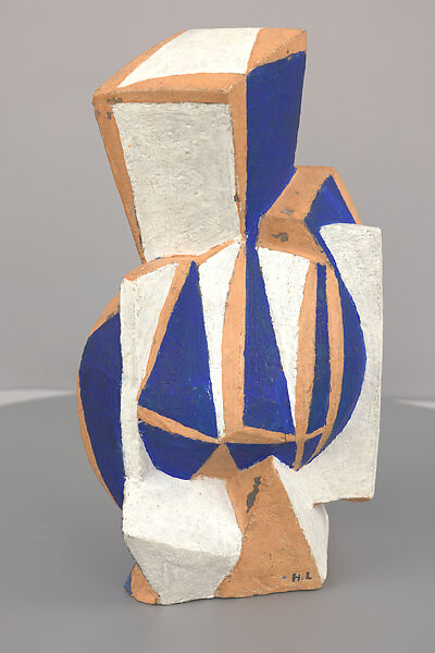 The Guitar, Henri Laurens (French, 1885–1954), Painted terracotta