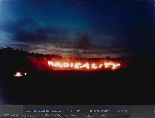 Radicality, Dennis Oppenheim (American, Electric City, Washington 1938–2011 New York), Color photograph, cut and pasted paper, ink mounted to Masonite 