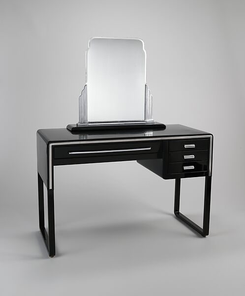Dressing Table, Norman Bel Geddes (American, Adrian, Michigan 1893–1958 New York), Enameled and chrome-plated steel
