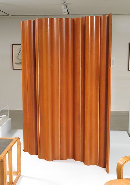 "FSW" Folding Screen, Charles Eames (American, St. Louis, Missouri 1907–1978 St. Louis, Missouri), Mahogany plywood and canvas