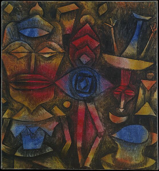 Collection of Figurines, Paul Klee (German (born Switzerland), Münchenbuchsee 1879–1940 Muralto-Locarno), Oil on canvas 