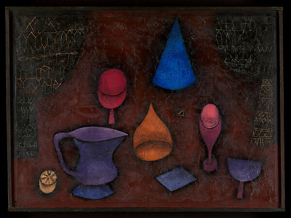 Still Life, Paul Klee (German (born Switzerland), Münchenbuchsee 1879–1940 Muralto-Locarno), Oil on gypsum construction 