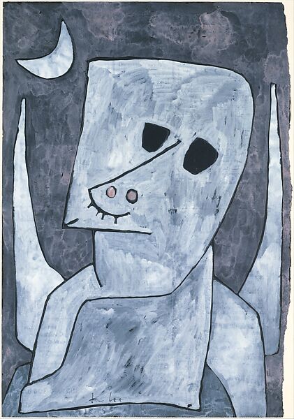 Angel Applicant, Paul Klee (German (born Switzerland), Münchenbuchsee 1879–1940 Muralto-Locarno), Gouache, ink, and graphite on paper mounted on cardboard 