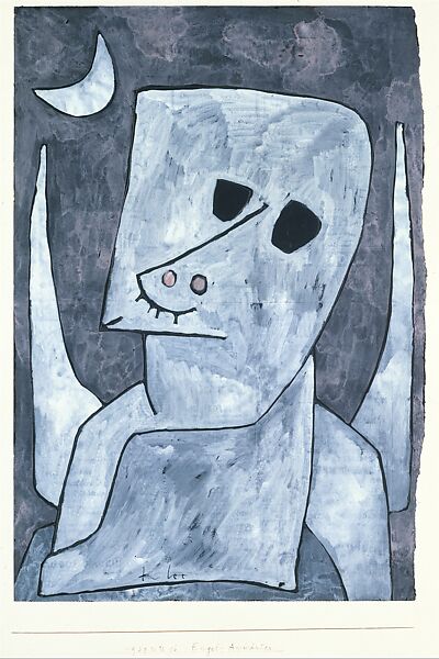 Angel Applicant, Paul Klee (German (born Switzerland), Münchenbuchsee 1879–1940 Muralto-Locarno), Opaque watercolor, brush and black ink, and graphite on paper mounted on board