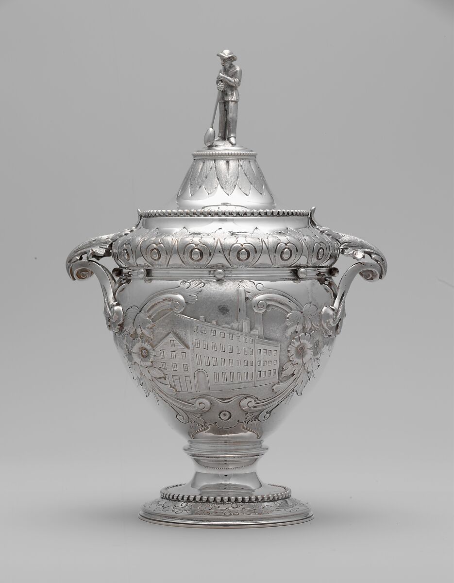 Sugar bowl, Wood and Hughes (1845–99), Silver, American 