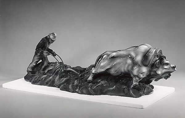 Maquette for Sodbuster, San Isidro, Luis Jiménez (American, El Paso, Texas 1940–2006 Hondo, New Mexico), Glass fiber–reinforced polyester resin with poly(methyl methacrylate) lacquer