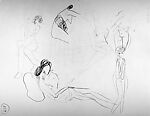 Nudes, e. e. cummings (American, Cambridge, Massachusetts 1894–1962 North Conway, New Hampshire), Graphite on paper (recto); graphite on paper (verso)