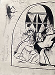 Austrian Peasants, Adolf Dehn (American, Waterville, Minnesota 1895–1968 New York), Brush and black ink and graphite on paper