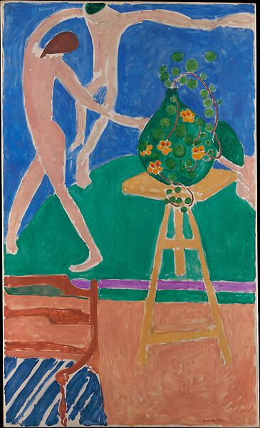 Nasturtiums with the Painting "Dance" I, Henri Matisse (French, Le Cateau-Cambrésis 1869–1954 Nice), Oil on canvas 