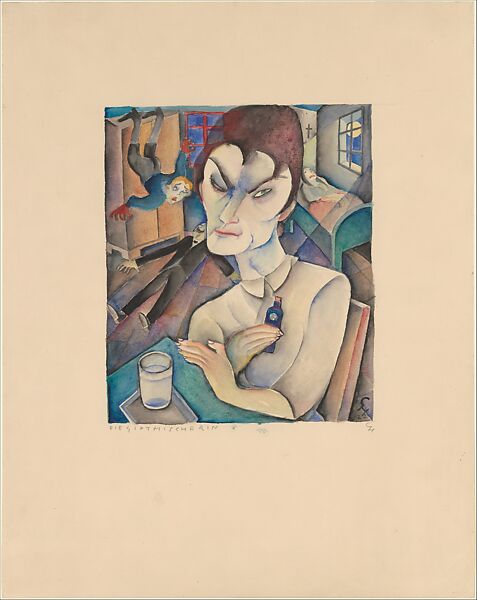 The Poison Mixer, Carry Hauser (Austrian, 1895–1985), Watercolor on paper 