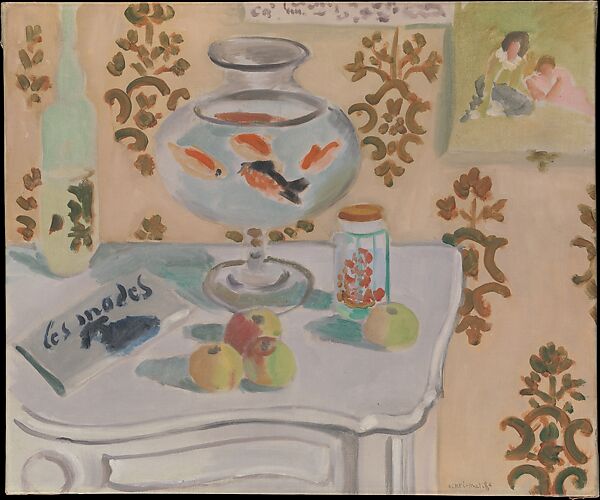 The Goldfish Bowl, Henri Matisse (French, Le Cateau-Cambrésis 1869–1954 Nice), Oil on canvas 