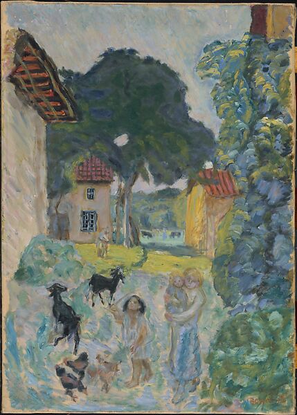 Village Scene, Grasse, Pierre Bonnard (French, Fontenay-aux-Roses 1867–1947 Le Cannet), Oil on canvas 
