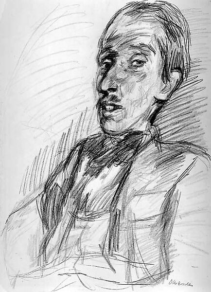 Norbert Wien, Oskar Kokoschka (Austrian, Pöchlarn 1886–1980 Montreux), Crayon on paper 