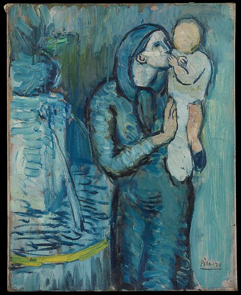Pablo Picasso - Mother and Child by a Fountain - The Metropolitan