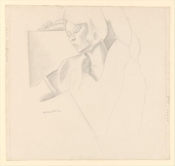 Gladys Anne Hoskyns, Wyndham Lewis (British (born Canada), Amherst 1882–1957 London), Graphite on paper 