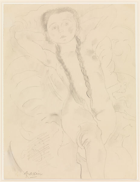 Jules Pascin - Nude Girl with Braids - The Metropolitan Museum of Art